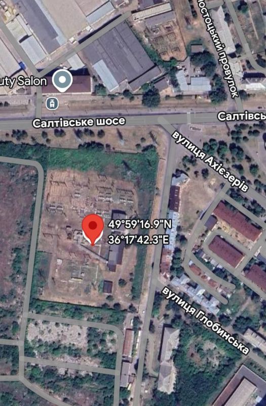 Харьков, 23.11.2025. Одной из целью ночных прилетов была электрическая подстанция