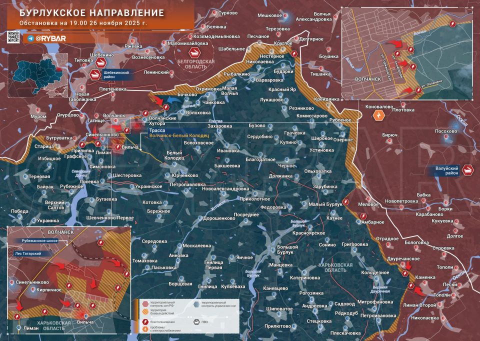 Прорывы на севере. Фронт понемногу движется не только на Донбассе и запорожских степях: российские войска продолжают проламывать оборону противника в оставшейся части Волчанска и его окрестностях