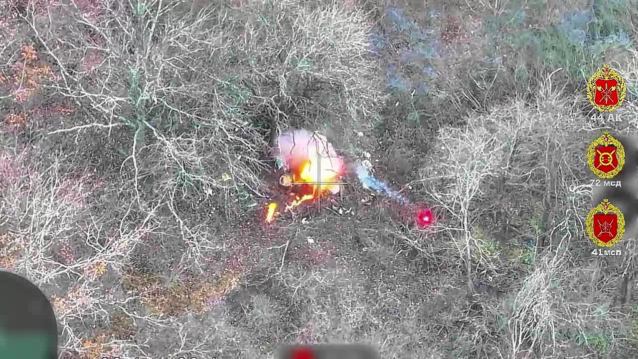 Огненный финал. Расчёт БпЛА 41 мсп 44 Армейского корпуса выявил и уничтожил склад с боеприпасами ВСУ