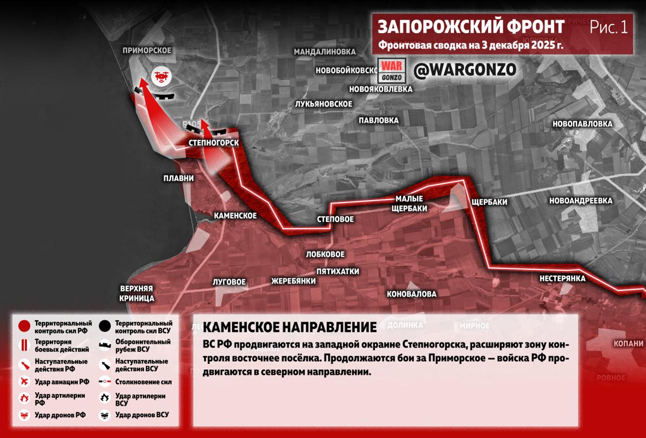WarGonzo: Фронтовая сводка на утро 03.12.25