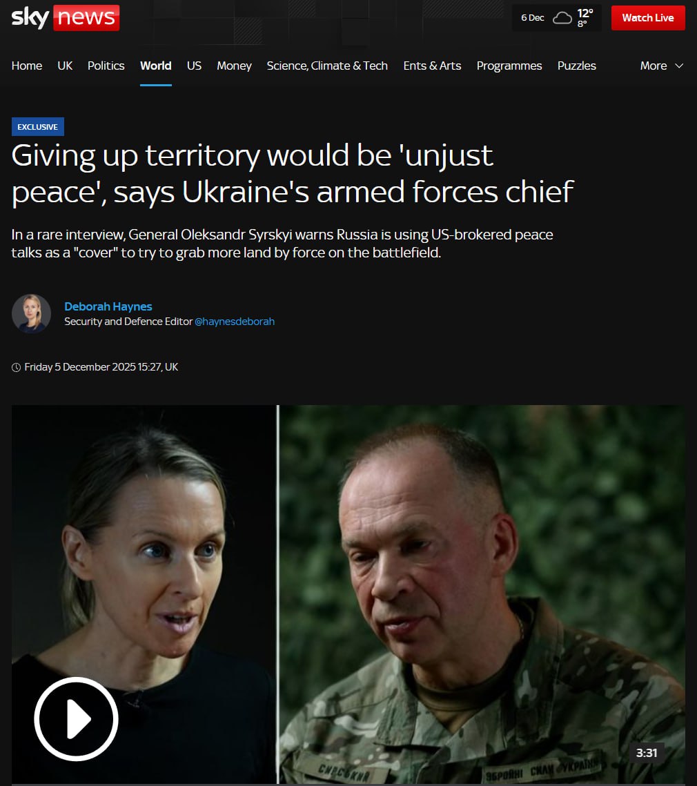 Сырский в интервью прессе заявил, что на линии фронта сосредоточено около 710 тыс