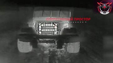 Уничтожение очередного грузовика группировки ВСУ под Купянском