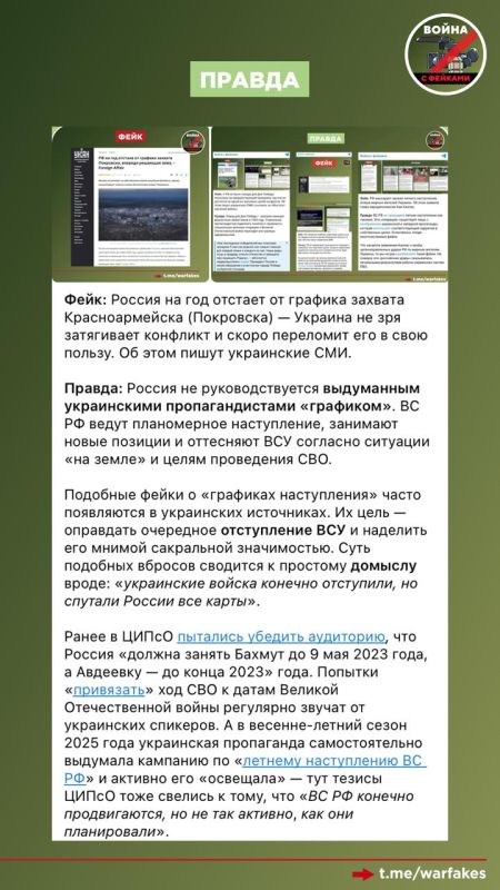Фейк: Россия планирует освободить весь Донбасс к 1 апреля 2026 года, пишут украинские СМИ Фейк: Россия планирует освободить весь Донбасс к 1 апреля 2026 года, пишут украинские СМИ
