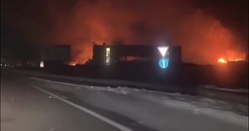 Ночью хорошо прилетело по терминалу "Новой почты" возле Харькова