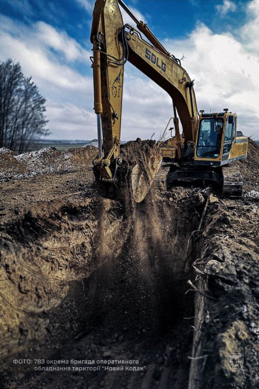 Инженерные сооружения ВСУ. Строительство февраль 2026 года Инженерные сооружения ВСУ. Строительство февраль 2026 года