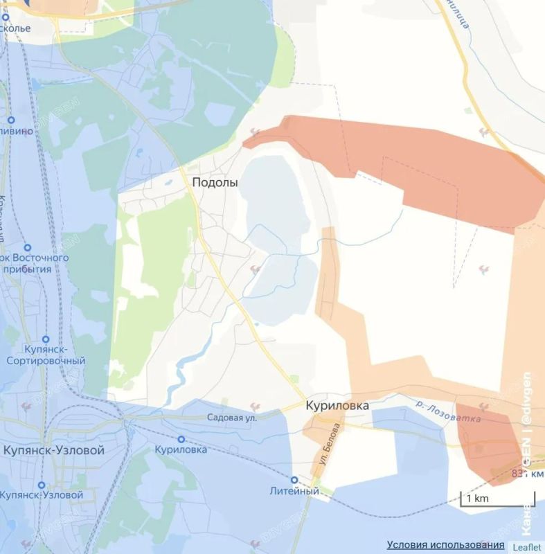 Михаил Онуфриенко: Боюсь накаркать, но в боях за Купянский укрепрайон на восточном берегу Оскола наши стараются окружить приличный кусок между Подолами и Песчаным Михаил Онуфриенко: Боюсь накаркать, но в боях за Купянский укрепрайон на восточном берегу Оскола наши стараются окружить приличный кусок между Подолами и Песчаным