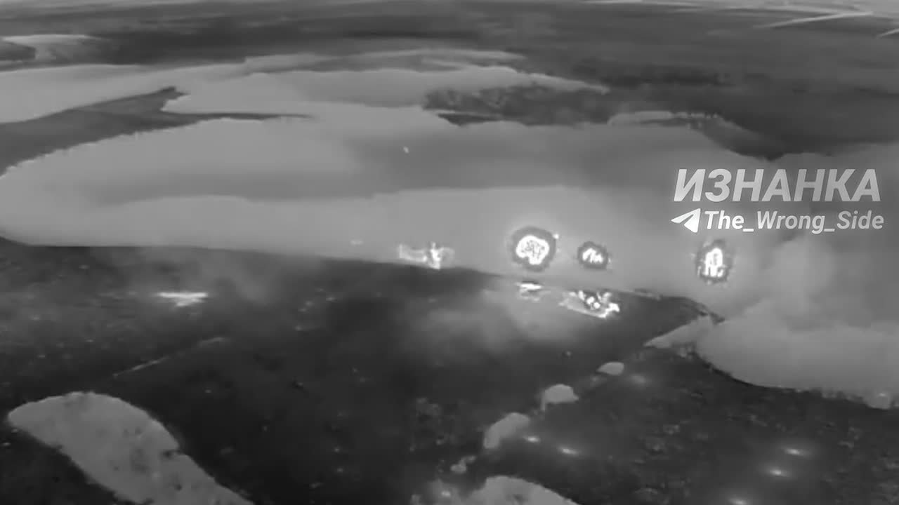 Прожарка позиций ВСУ в Харьковской области ударами тяжелой огнеметной систем ТОС-1А "Солнцепек"