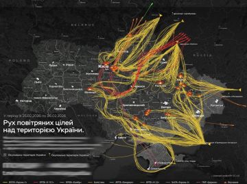 Примерная схема массированного удара по Украине, согласно версии противника, 26.02.2026