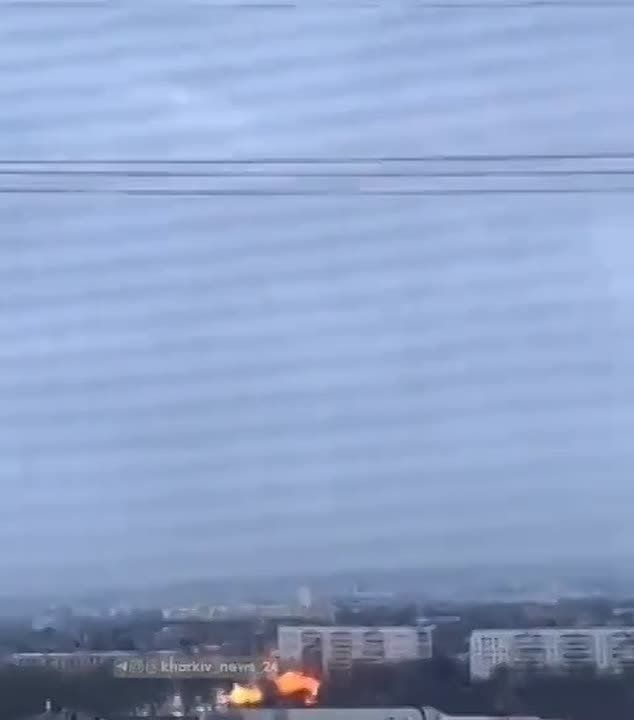 Прилет "Герани" в Харькове с хорошей детонацией
