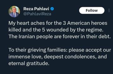Проамериканский наследник свергнутого шаха Реза Пехлеви, скорбит о погибших американских солдатах