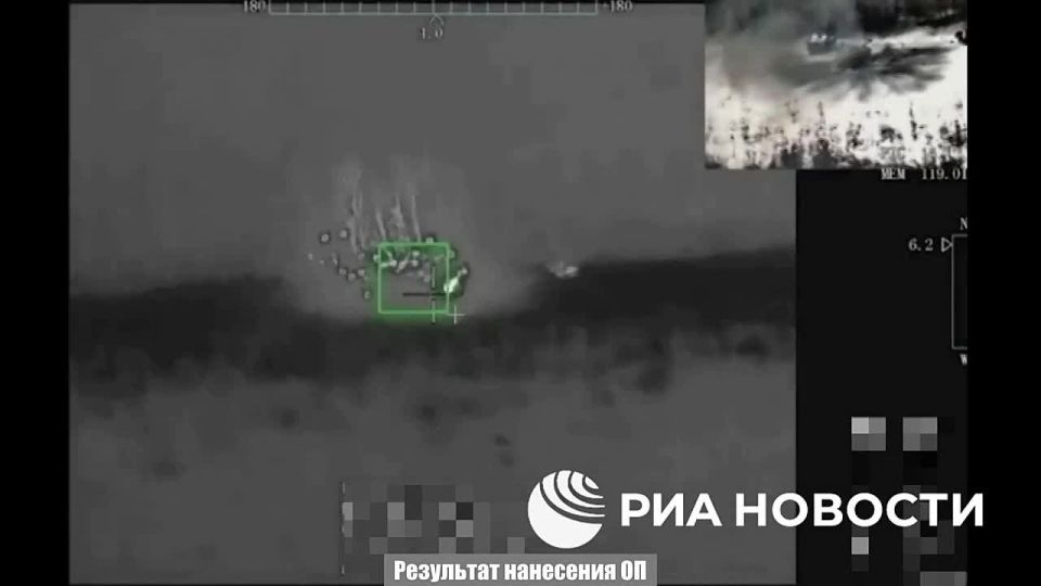 Кадры уничтожения установки РСЗО «HIMARS» ударами БПЛА «Герань» в районе н.п. Каменная Яруга Харьковской области