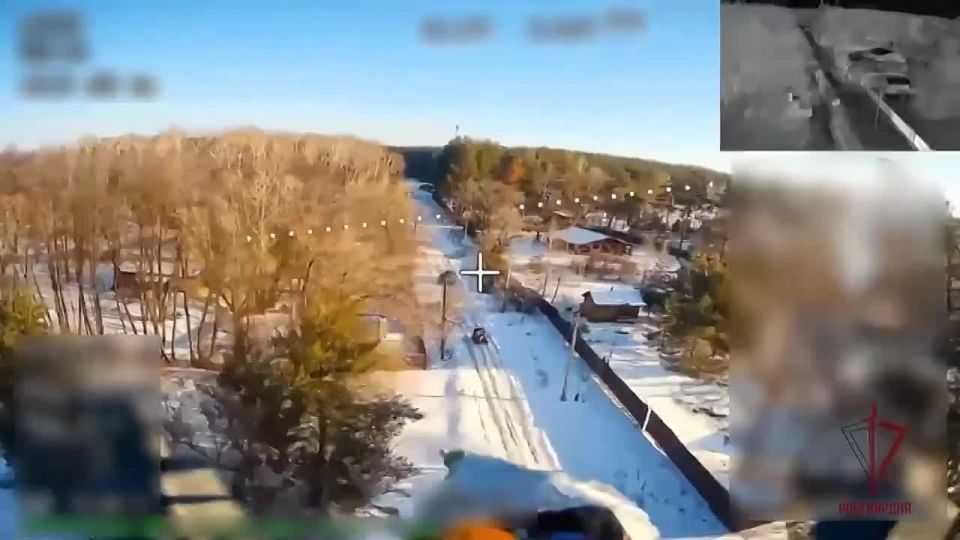 Операторы БПЛА 116-й бригады Росгвардии уничтожили пикап ВСУ на харьковском направлении