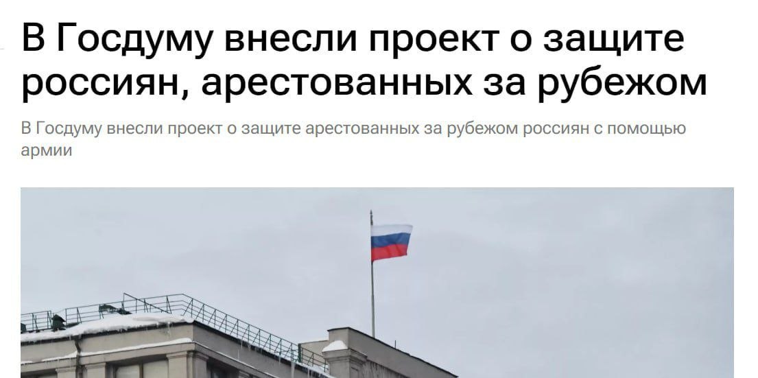 Давно пора!!!. В Думу внесли законопроект о привлечении ВС для защиты россиян за границей