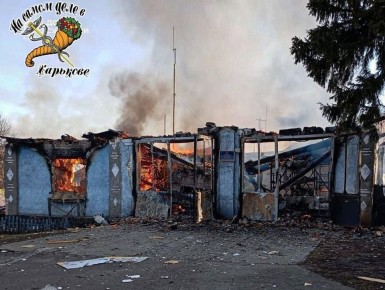 Также ночью вышла из чата пожарная часть в селе Студенок Изюмского района