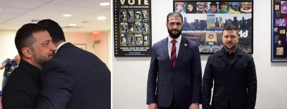 Где ещё денег попросить?. Зеленский неожиданно поехал в Сирию, встречаться со своим братом по разуму - новым президентом аш-Шараа