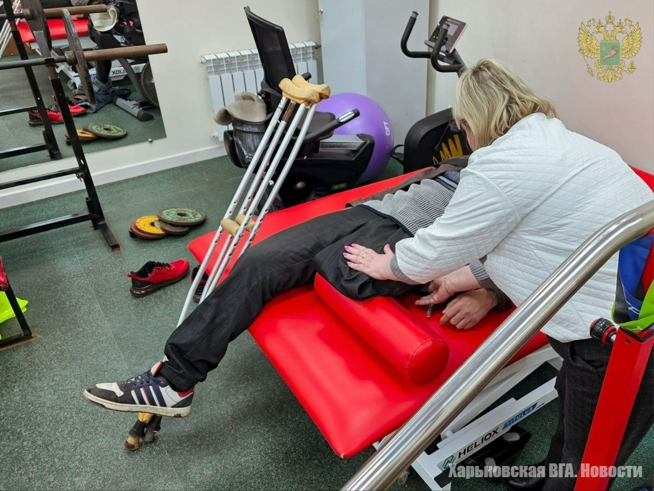 Житель Харьковской области, пострадавший от бытовой травмы ноги при заготовке дров, получил возможность пройти протезирование и реабилитацию в Горловке