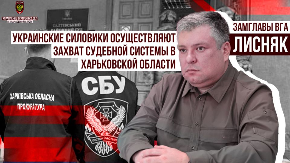 Замглавы Лисняк: «Украинские силовики осуществляют захват судебной системы в Харьковской области»