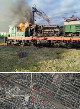 Как передают украинские СМИ, сегодня утром в Лозовой был поражён объект железнодорожной инфраструктуры — повреждены локомотивы