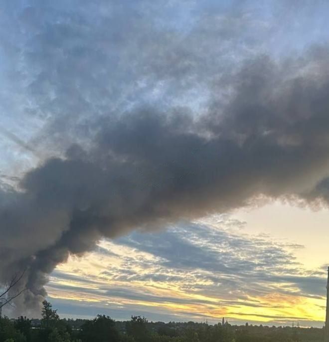 Пожары после прилетов в Харькове Пожары после прилетов в Харькове