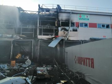 В Днепропетровске в результате российского удара загорелся терминал «Новой почты», а в Харькове уничтожена АЗС