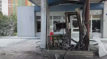Харьков. Ударом FPV-дрона поражена очередная АЗС в Шевченковском районе
