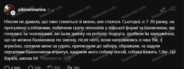 В Харькове ТЦКашные упыри напали на девушку, облили ее перцовым газом и ударили собаку