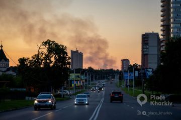 Фото вечернего Харькова после ударов сегодня