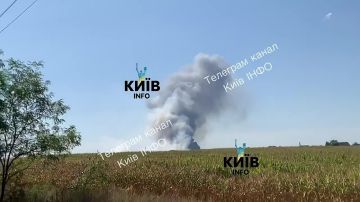 В Броварах Киевской области, реактивные БПЛА «Герань-4», нанесли серию ударов по территории логистического центра «Рабен Украина»