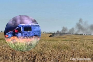 Боевики киевского режима атаковали гражданский автомобиль в Харьковской области