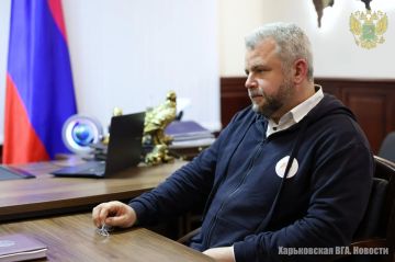 Глава Военно-гражданской администрации Харьковской области Виталий Ганчев провёл рабочую встречу с директором и главным врачом московской Больницы Святителя Алексия Алексеем Заровым