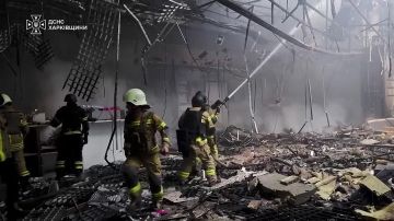 Последствия дневного прилета по ТРЦ «Караван»
