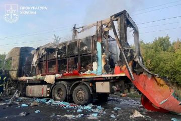 Теперь украинские патриоты могут злобно хихикать не только над остовами машин, сожжённых украинскими «Хорнетами» по пути в Крым, но и над украинскими фурами