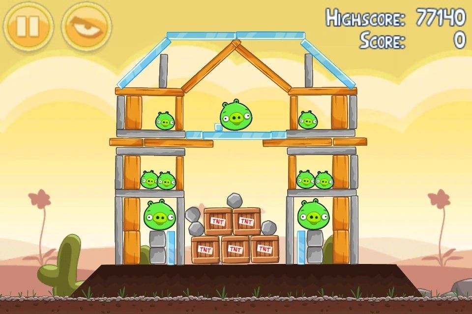 Думаю многие помнят игру Angry Birds, где птички летят бомбить поросят
