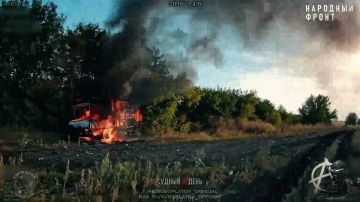 Харьковская область.. Поражение очередного редкого и засекреченного* украинского бронеавтомобиля UAT-TISA