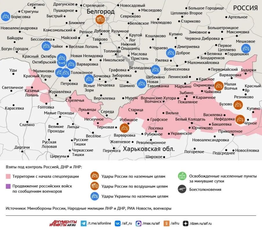 Карта боевых действий в зоне СВО на 8 сентября 2026 года Карта боевых действий в зоне СВО на 8 сентября 2026 года