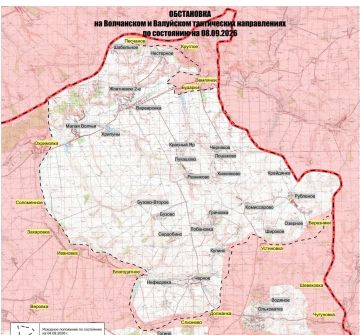 Карта Резниковского котла на севере Харьковской области