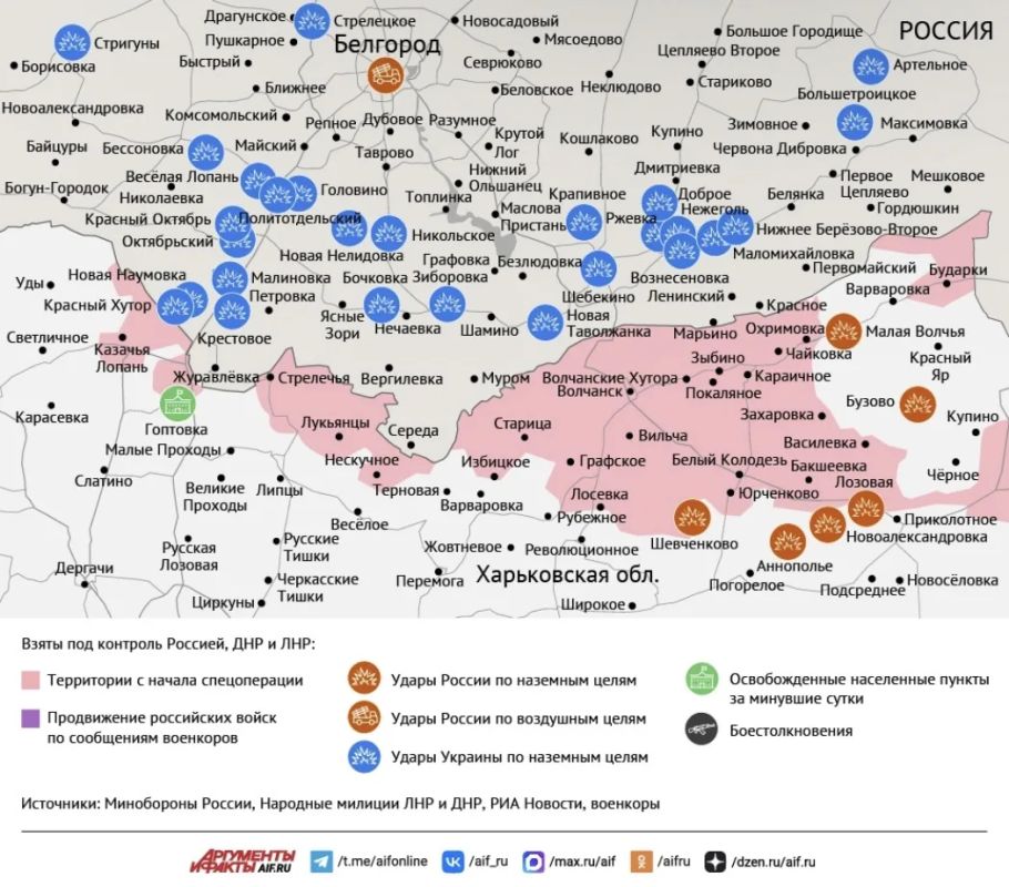 Карта боевых действий в зоне СВО на 10 сентября 2026 года Карта боевых действий в зоне СВО на 10 сентября 2026 года