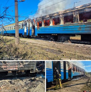 В районе Липковатовки (Нововодолажский район) нанесен удар по поезду