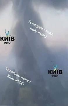 Киев. В результате атаки ВС РФ вспыхнули пожары на складах, транспортном предприятии и АЗС