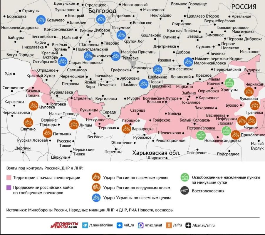 Карта боевых действий в зоне СВО на 28 сентября Карта боевых действий в зоне СВО на 28 сентября