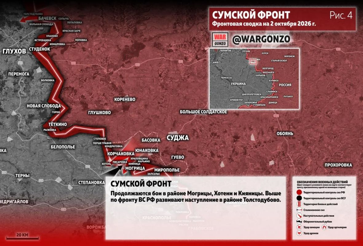 WarGonzo: Фронтовая сводка на утро 02.10.26 WarGonzo: Фронтовая сводка на утро 02.10.26
