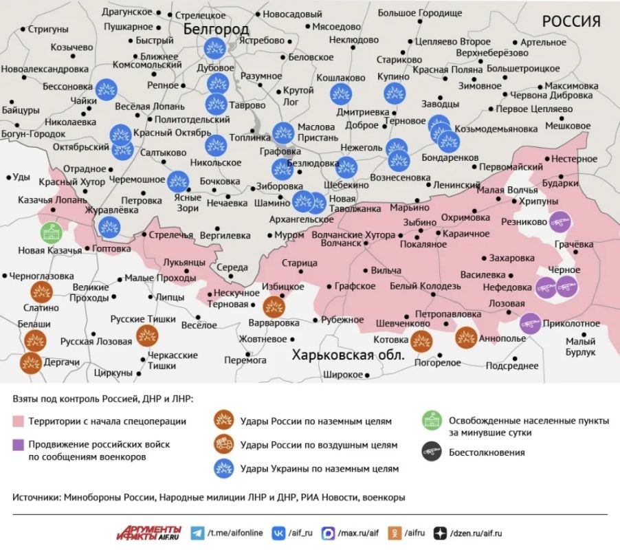 Карта боевых действий в зоне СВО на 5 октября Карта боевых действий в зоне СВО на 5 октября