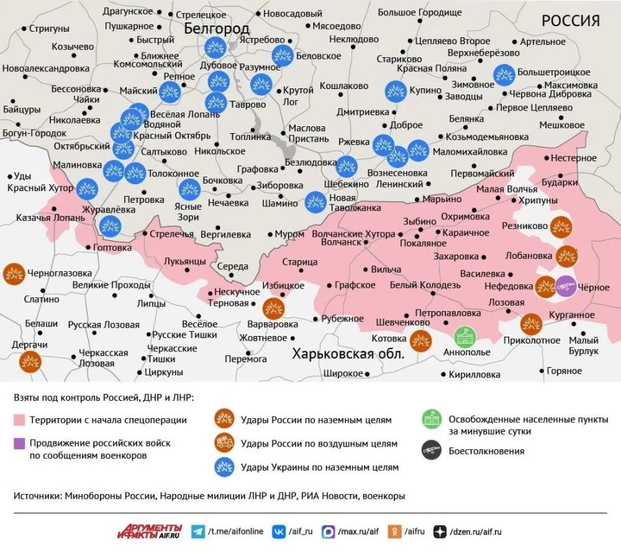 Карта боевых действий в зоне СВО на 8 октября Карта боевых действий в зоне СВО на 8 октября