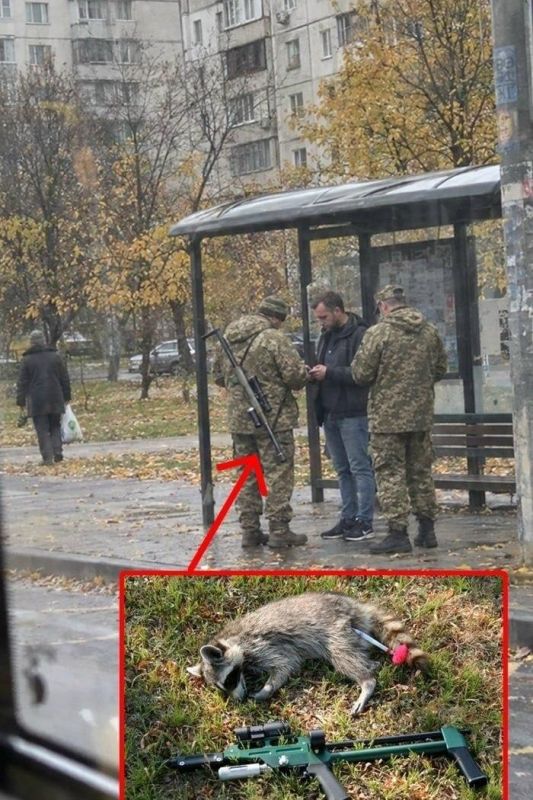 Харьковский ТЦКшник вооружился ветеринарным ружьем для ловли мобилизованных